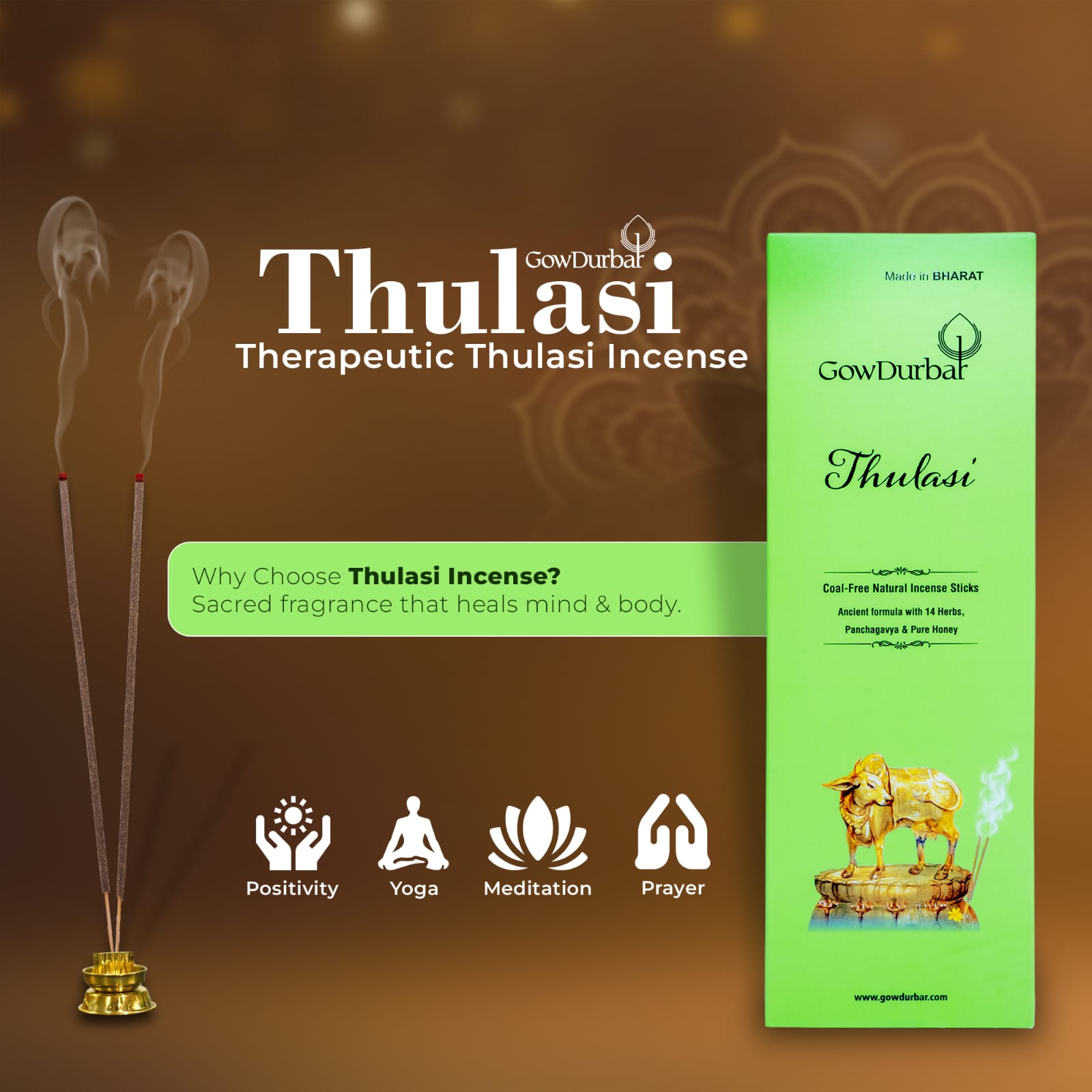 Tulasi Therapeutic Incense Sticks