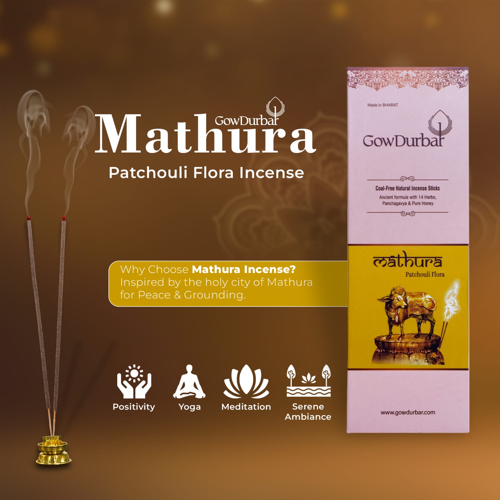 Mathura Patchouli Flora Incense Sticks