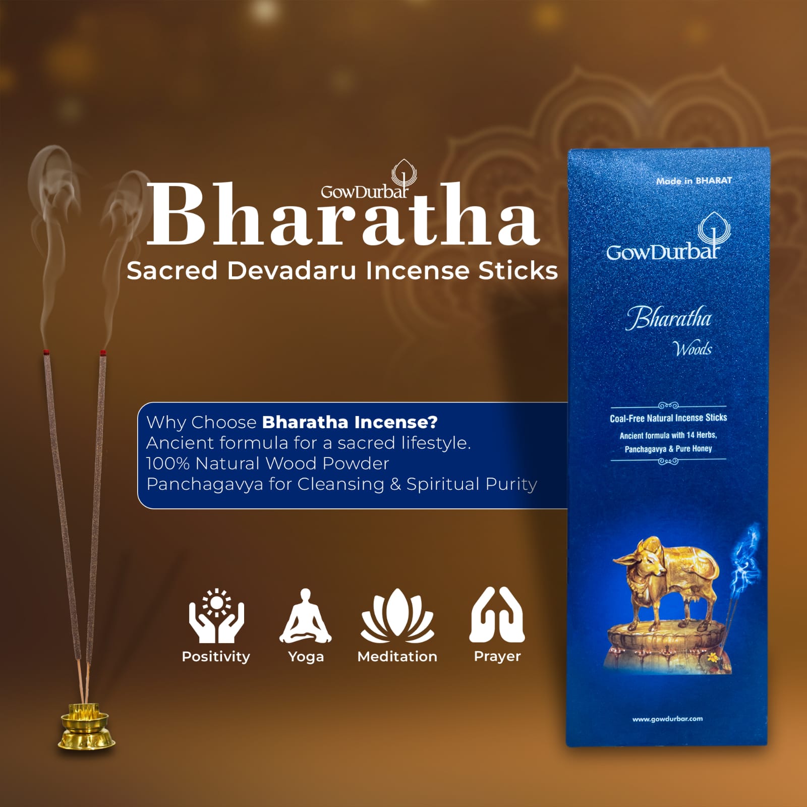 Bharata Devadaru Incense Sticks