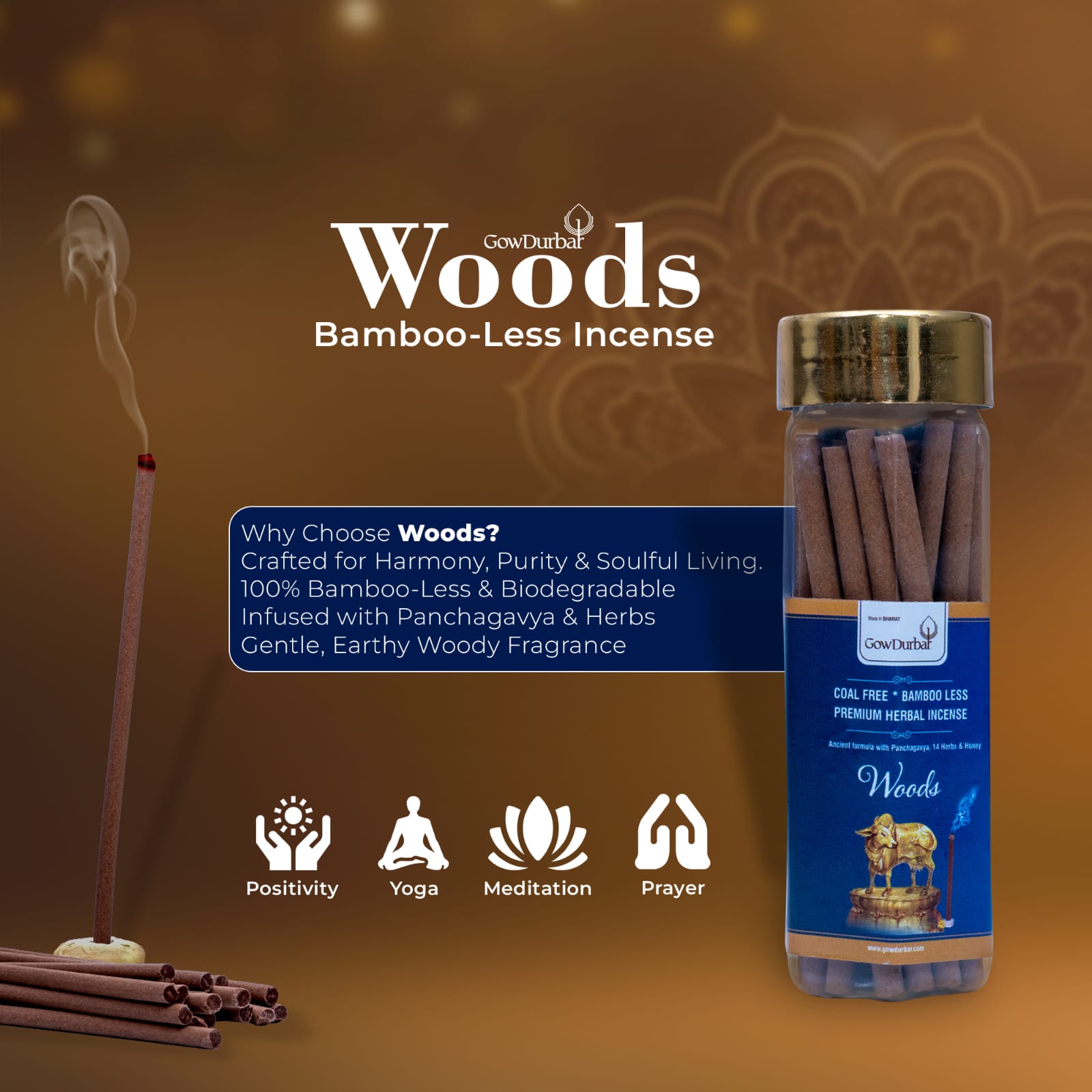 Woods-Bamboo Less Incense Sticks