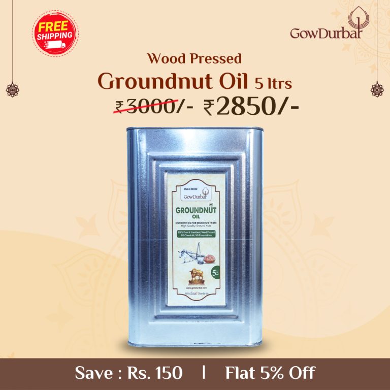 Wood-Pressed Groundnut Oil