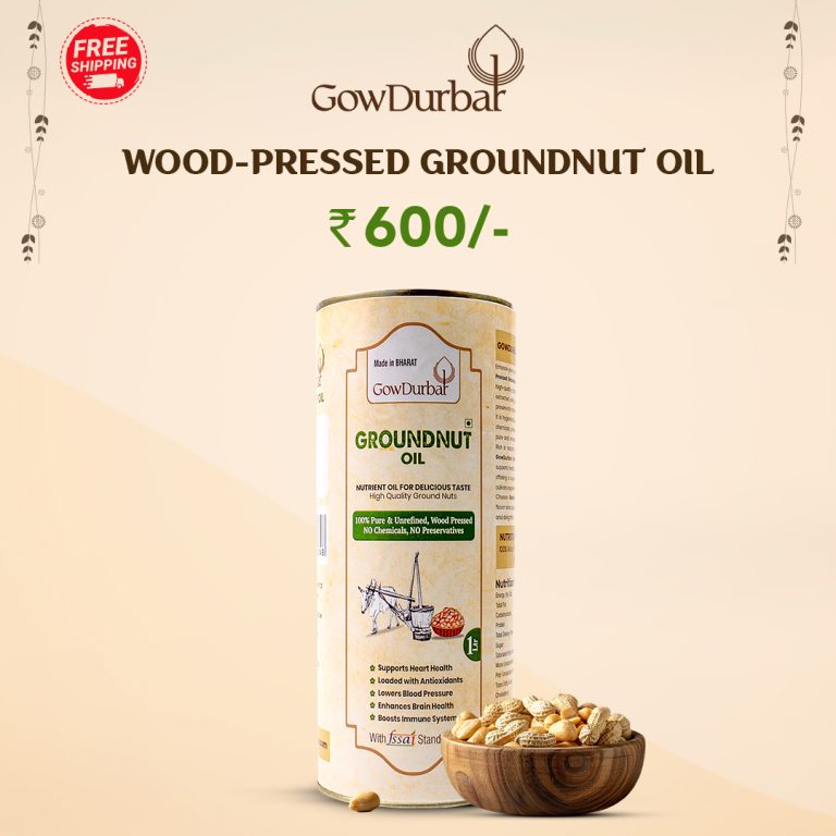 Wood-Pressed Groundnut Oil