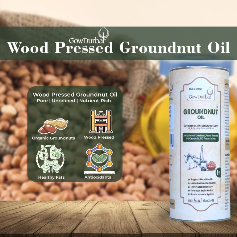 Wood-Pressed Groundnut Oil