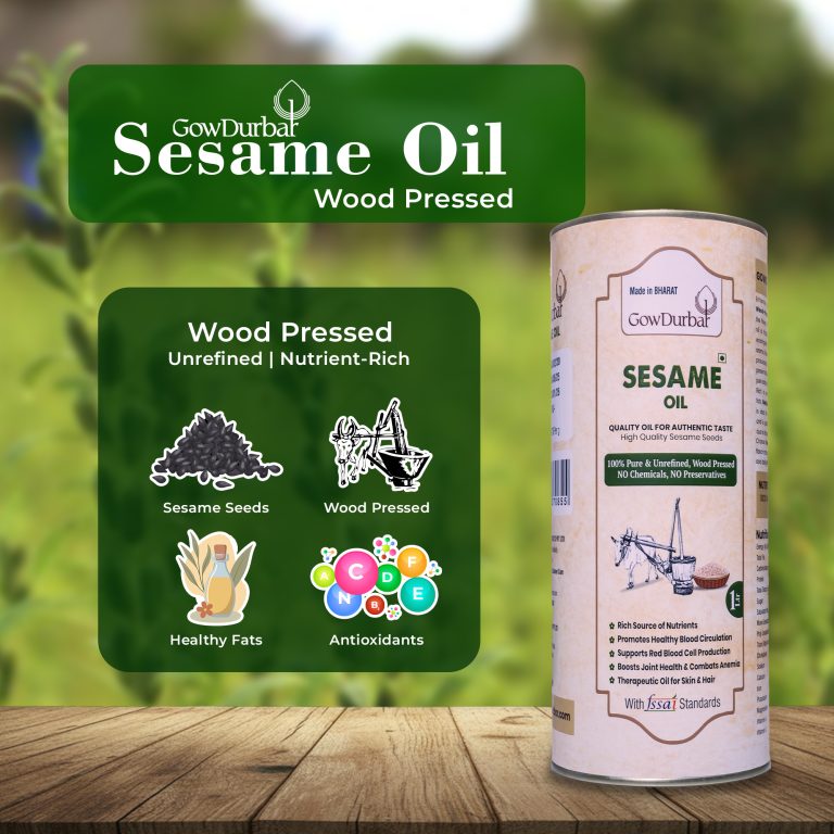 Wood-Pressed Sesame Oil