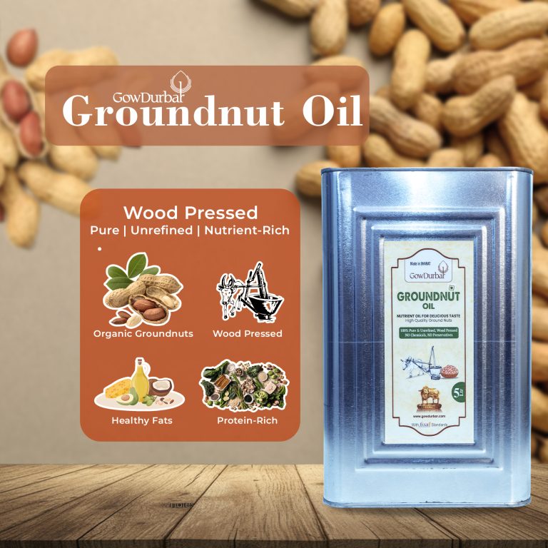 Wood-Pressed Groundnut Oil